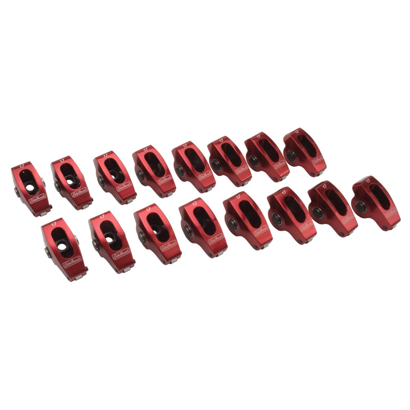 Edelbrock Rocker Arms Roller BBC 7/16In 1 7 1 Ratio Set of 16 - DTX Performance