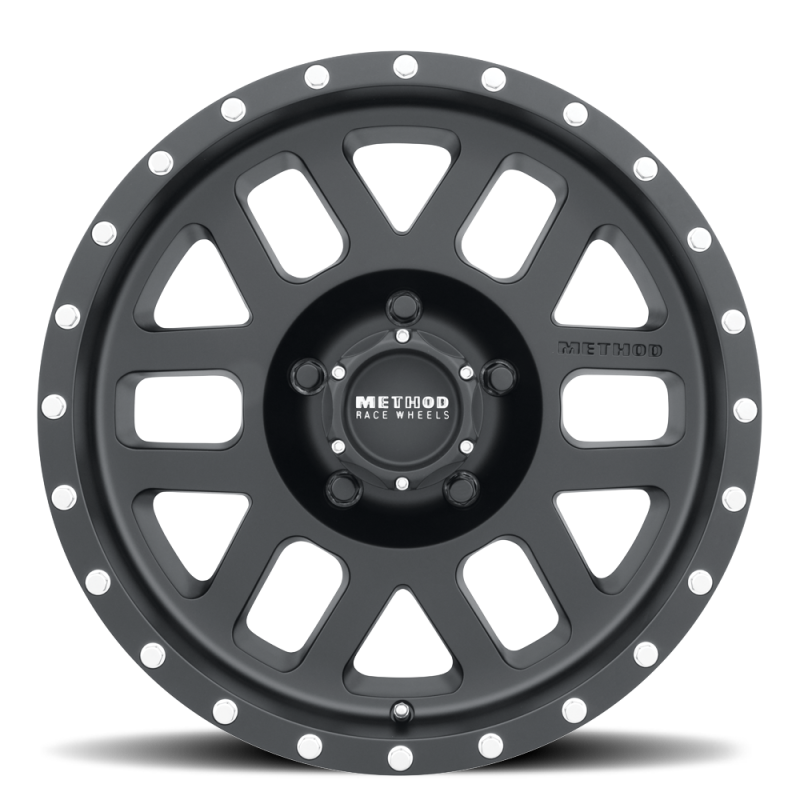 Method MR306 Mesh 18x9 +18mm Offset 5x150 116.5mm CB Matte Black Wheel - DTX Performance