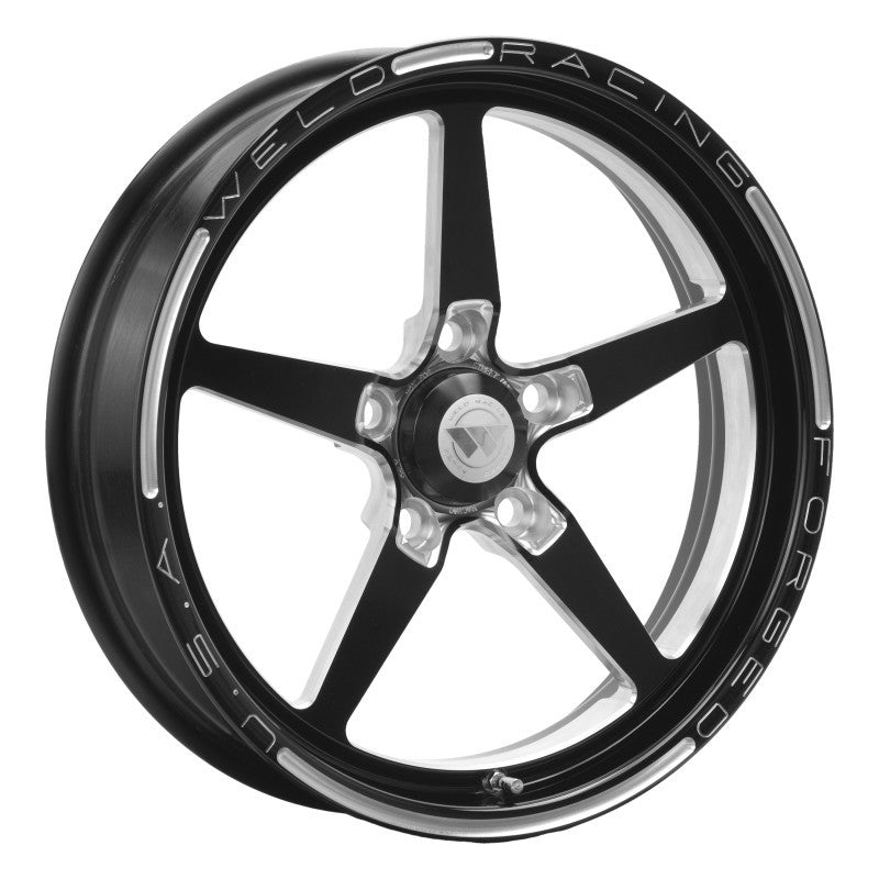 Weld Alumastar 1-Piece 17x4.5 / 5x4.75 BP / 2.25in. BS Black Wheel - Non-Beadlock - DTX Performance