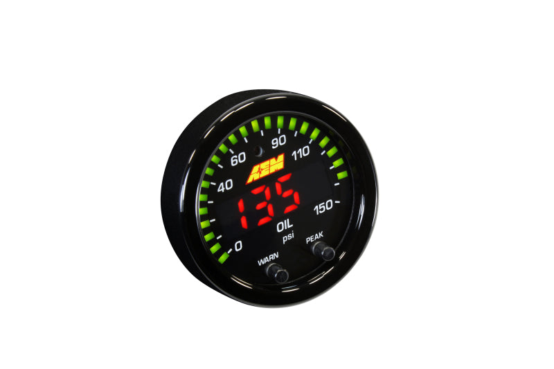 AEM X-Series 0-150 Oil Pressure Gauge Kit - DTX Performance