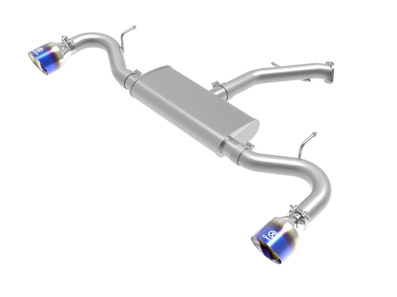 aFe Takeda 2.5in 409 SS Axle-Back Exhaust System Blue Flame 18-20 Hyundai Elantra GT L4-1.6L(t) - DTX Performance