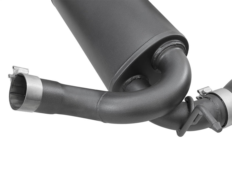 aFe Rebel Series 2.5in 409 SS Axle-Back Exhaust w/ Black Tips 2007+ Jeep Wrangler (JK) V6 3.6L/3.8L - DTX Performance