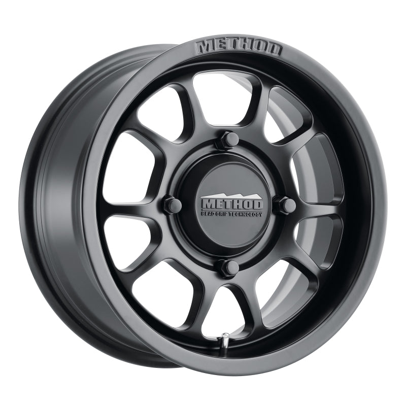 Method MR409 Bead Grip 15x7 / 5+2/38mm Offset / 4x136 / 106.25mm CB Matte Black Wheel - DTX Performance