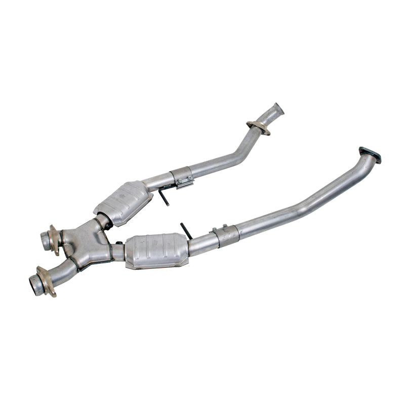 BBK 96-98 Mustang 4.6 GT High Flow X Pipe With Catalytic Converters - 2-1/2 - DTX Performance