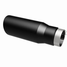 Load image into Gallery viewer, MagnaFlow Tip Stainless Black Coated Single Wall Round Single Outlet 5in Dia 3.5in Inlet 14.5in L - DTX Performance