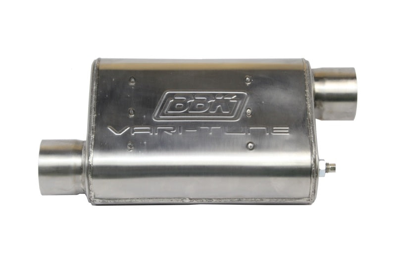 BBK VariTune Adjustable Performance Muffler 3.0 in. Offset/Offset Stainless Steel - DTX Performance