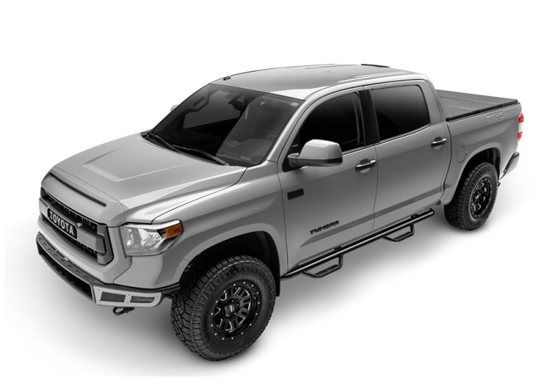 N-Fab Nerf Step 07-17 Toyota Tundra CrewMax 5.6ft Bed - Gloss Black - W2W - 3in - DTX Performance