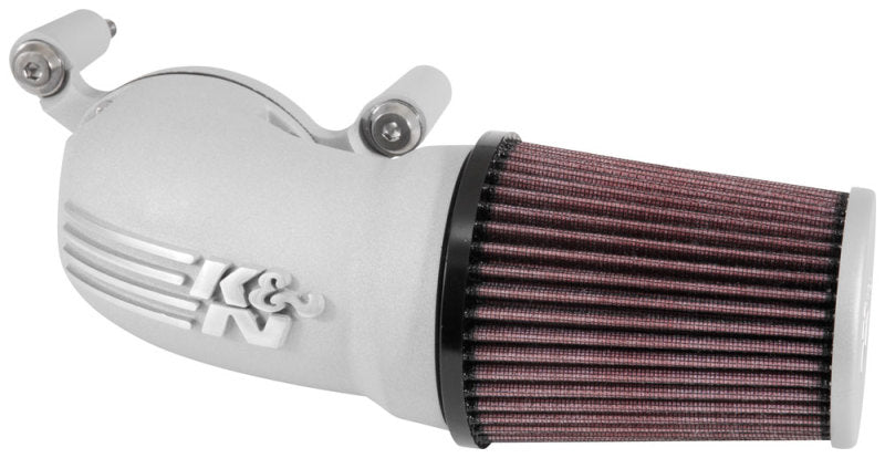 K&N 08-17 Harley Davidson Touring Models Performance Air Intake System Silver - DTX Performance