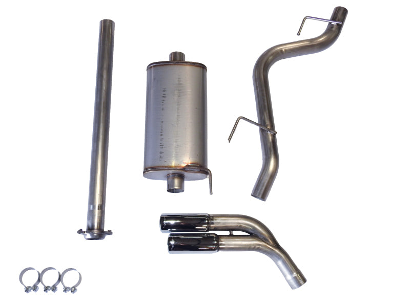 JBA 15-20 Ford F-150 2.7L/3.5L/5.0L 409SS Pass Side Dual Exit Cat-Back Exhaust - DTX Performance