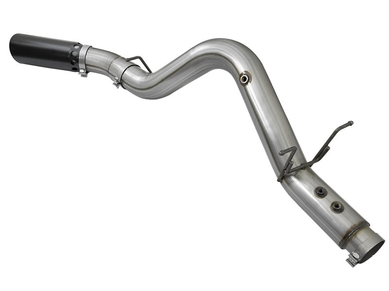 aFe LARGE BORE HD 4in 409-SS DPF-Back Exhaust w/Black Tip 2017 GM Duramax V8-6.6L (td) L5P - DTX Performance