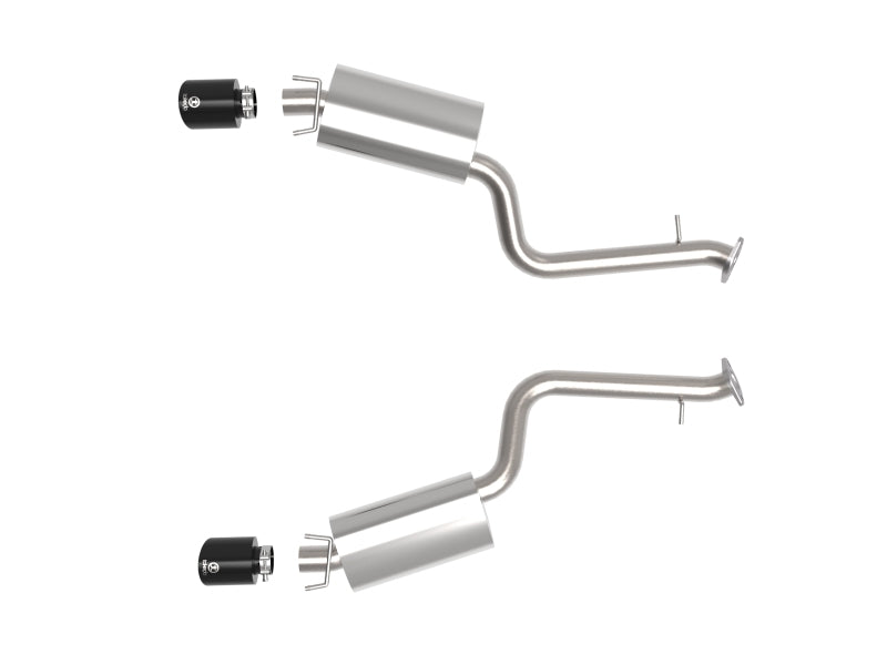 aFe Takeda 14-22 Lexus IS350 V6 2.5in. 304 Stainless Steel Axle-Back Exhaust System w/ Black Tip - DTX Performance