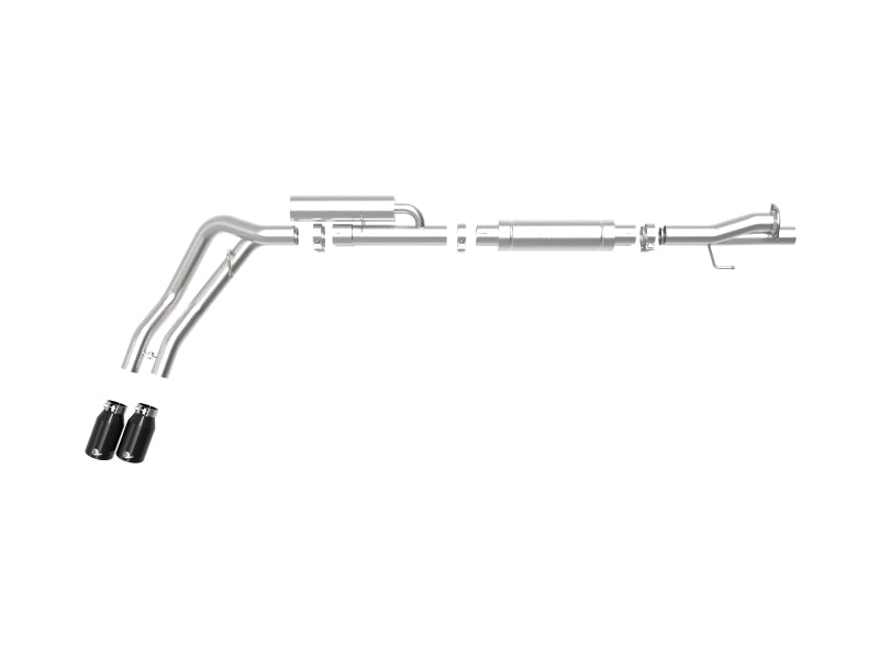 aFe Rebel Series 3in 409 SS Cat-Back Exhaust w/ Black Tips 17-20 Ford F-250/F350 V8 6.2L/7.3L - DTX Performance