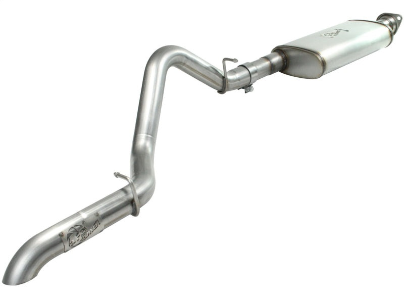 aFe MACHForce XP Exhaust Cat-Back SS-409 04-06 Jeep Wrangler TJ Unl L6 4.0L 2.5in Off-Road No Tip - DTX Performance