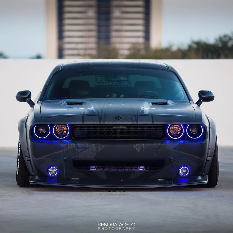 Oracle 08-14 Dodge Challenger Dynamic Surface Mount Headlight/Fog Light Halo Kit COMBO - ColorSHIFT - DTX Performance