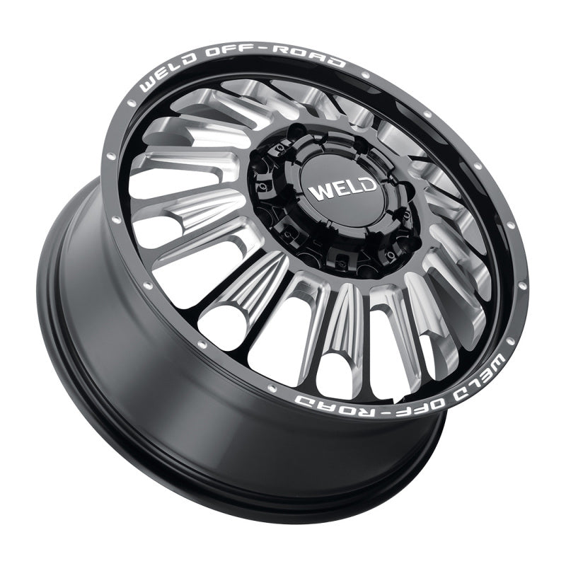 Weld Off-Road W121 20X8.25 Scorch Outer 8X210 ET-221 BS-3.92 Gloss Black MIL 154.3 - DTX Performance