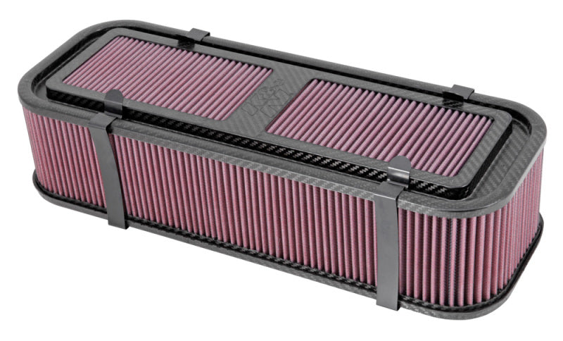 K&N Custom Racing Assembly 19in x 4.75in Carbon Fiber Air Filter - DTX Performance