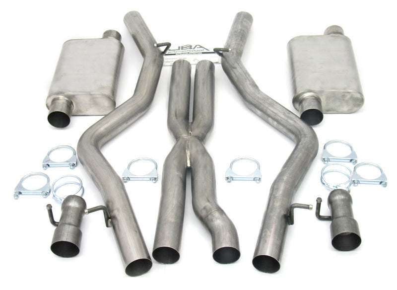 JBA 08-14 Dodge Challenger SRT8 6.1L/6.4L 409SS Dual Rear Exit Cat-Back Exhaust - DTX Performance