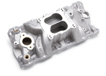 Load image into Gallery viewer, Edelbrock Manifold SBC 23-Degree Marine RPM 1987-1995 w/ Brass - DTX Performance