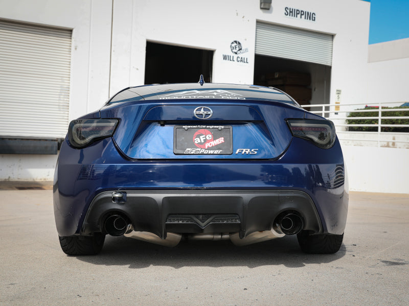 aFe Takeda Exhaust Axle-Back 13-15 Scion FRS / Subaru BRZ 304SS Black Dual Tips Exhaust - DTX Performance