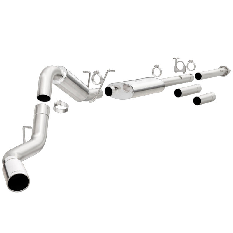 MagnaFlow Stainless Cat-Back Exhaust 2015 Chevy Silverado 2500HD 6.0L P/S Rear Exit 5in - DTX Performance