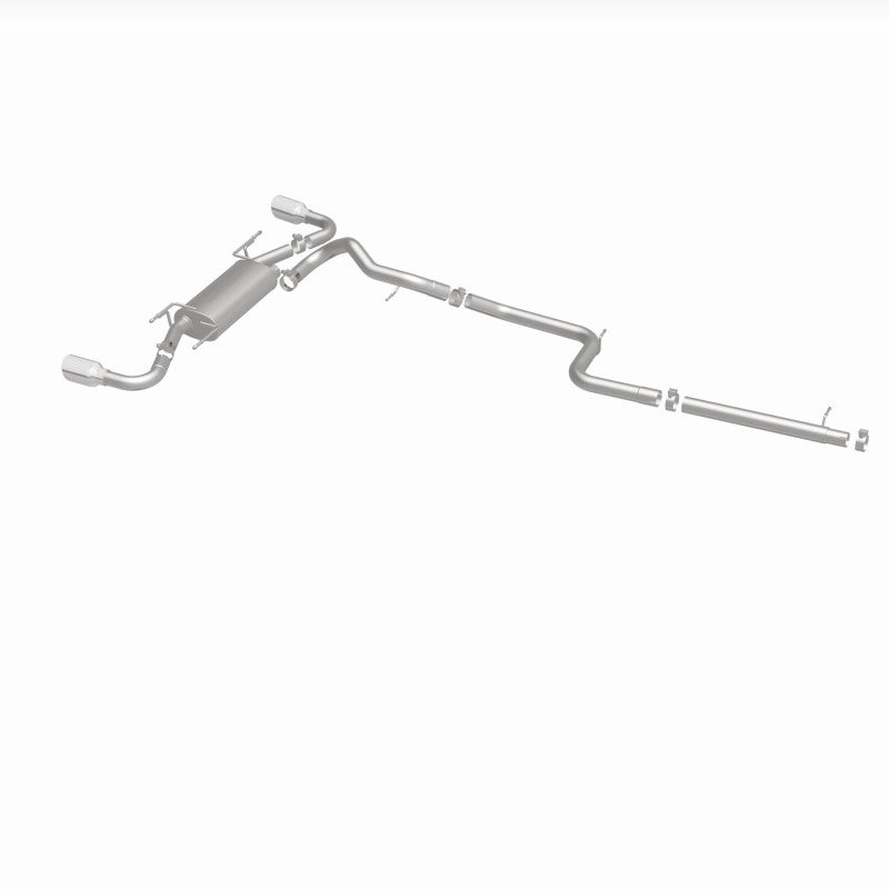 MagnaFlow 10-12 Mazda 3 L4 2.5L Hatchback Split Rear Exit Stainless Cat Back Performance Exhaust - DTX Performance