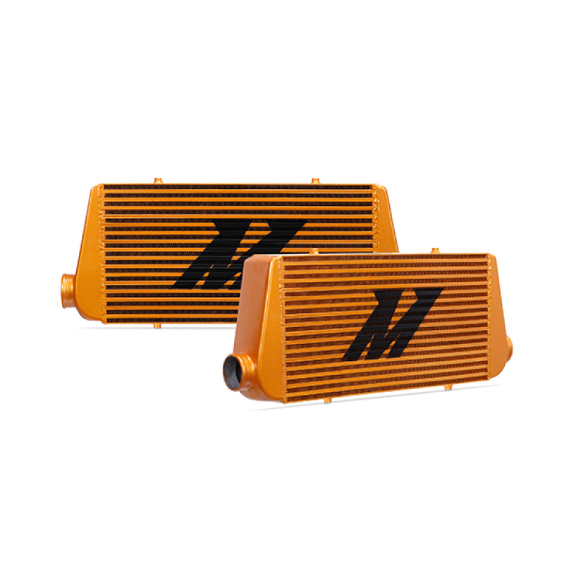 Mishimoto Universal Gold R Line Intercooler Overall Size: 31x12x4 Core Size: 24x12x4 Inlet / Outlet - DTX Performance