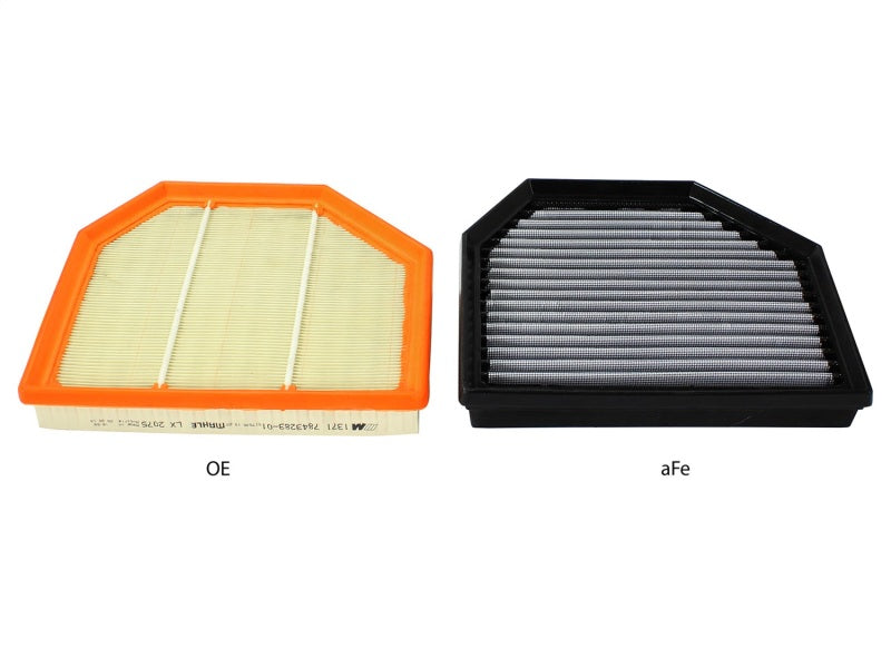 aFe MagnumFLOW OEM Replacement Air Filter PRO Dry S 2015 BMW M3/M4 (F80/F82) 3.0L S55 (tt) Qty. 2 - DTX Performance