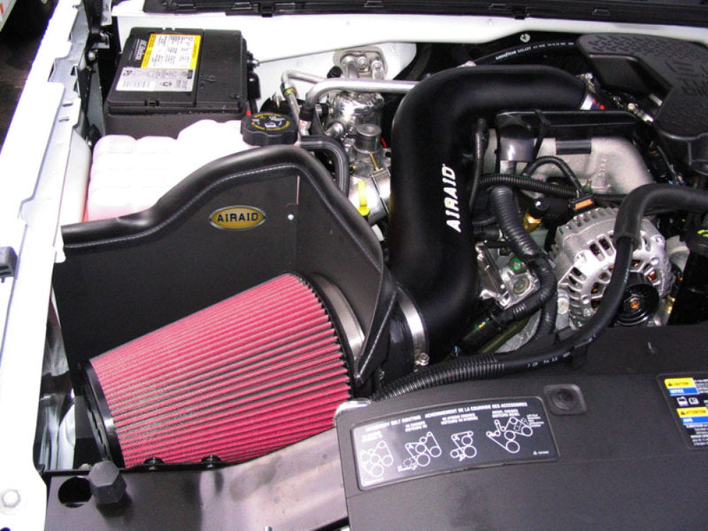 Airaid 2006 Chevy Duramax/04-05 GMC Duramax 6.6L LLY CAD Intake System w/ Tube (Dry / Red Media) - DTX Performance