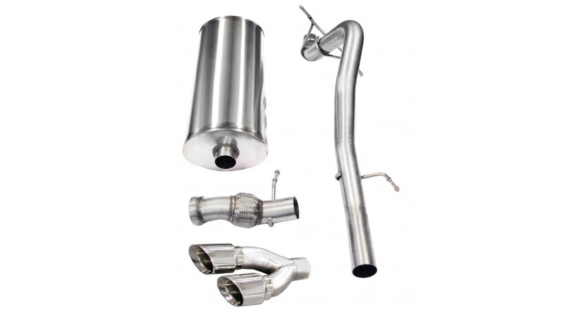 Corsa 11-13 Cadillac Escalade 6.2L V8 Polished Sport Cat-Back Exhaust - DTX Performance