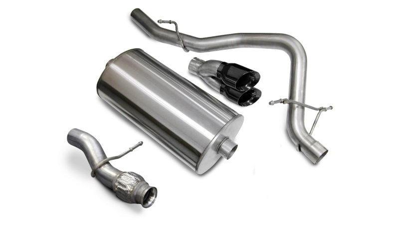 Corsa 09-11 Chevrolet Tahoe 5.3L V8 Black Sport Cat-Back Exhaust - DTX Performance