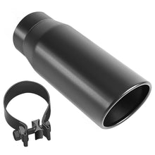 Load image into Gallery viewer, MagnaFlow Tip Stainless Black Coated Single Double Round Single Outlet 5in Dia 4in Inlet 13in L - DTX Performance