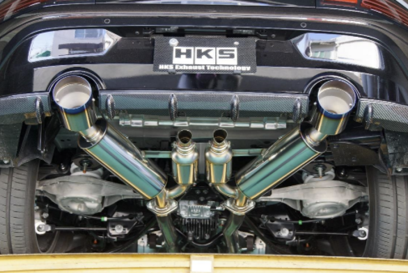 HKS FULL DUAL MUFFLER RZ34 VR30DDTT - DTX Performance