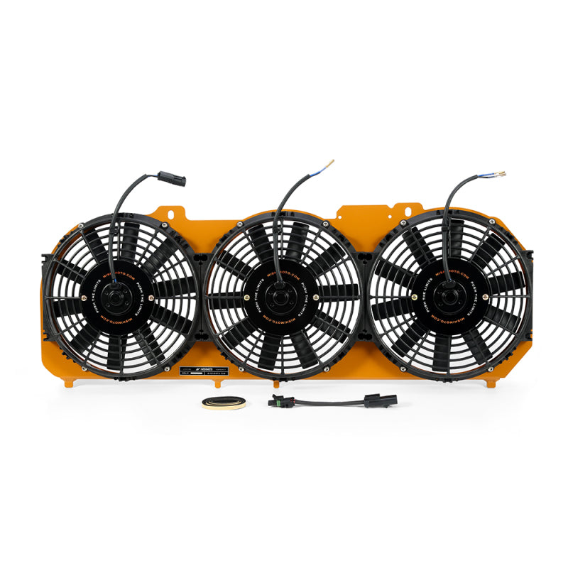 Mishimoto 89-01 Jeep Cherokee XJ 4.0L Performance Aluminum Fan Shroud w/ Controller - Gold - DTX Performance