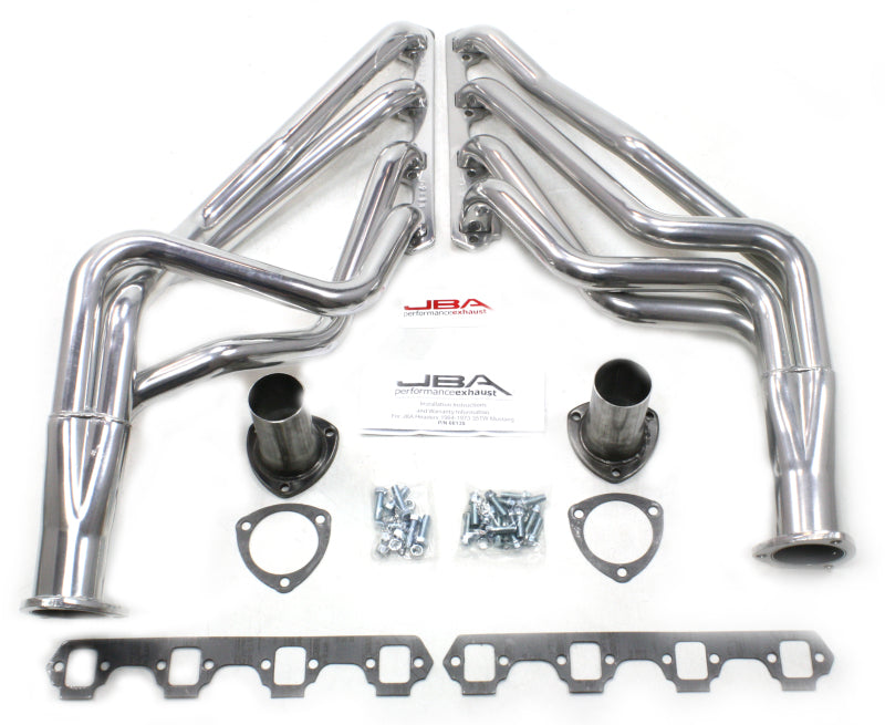 JBA 65-73 Ford Mustang 260-302/71-73 Ford 260-351W SBF 1-5/8in Primary Silver Ctd Long Tube Header - DTX Performance