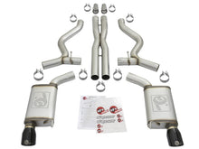 Load image into Gallery viewer, aFe MACHForce XP 3in 304 SS Cat-Back Exhausts w/ Black Tips 15-17 Ford Mustang GT V8-5.0L/V6-3.7L - DTX Performance