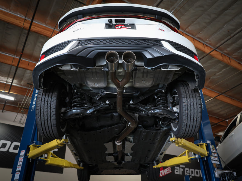 aFe Takeda 2.5in 304SS Cat-Back Exhaust System 17-20 Honda Civic SI Coupe L4-1.5L (t) - Polished Tip - DTX Performance