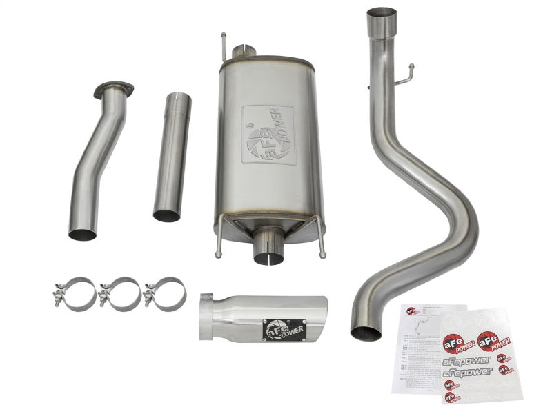 aFe MACHForce XP Cat-Back SS Exhaust w/ Polished Tips 16 Toyota Tacoma V6-3.5L - DTX Performance