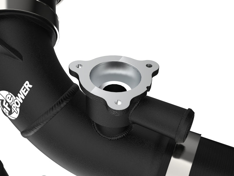 aFe 2022 Toyota Tundra V6-3.5L (tt) BladeRunner 2.5in Aluminum Hot Charge Pipe - Black - DTX Performance