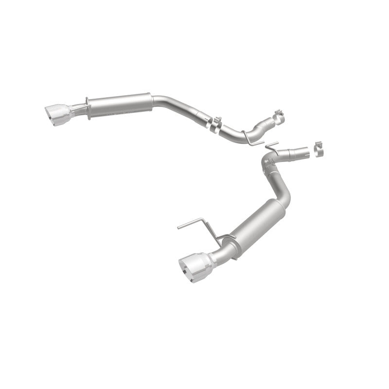 MagnaFlow Axle Back, SS, 2.5in, Competition, Dual Split Polish 4.5in Tip 2015 Ford Mustang Ecoboost - DTX Performance