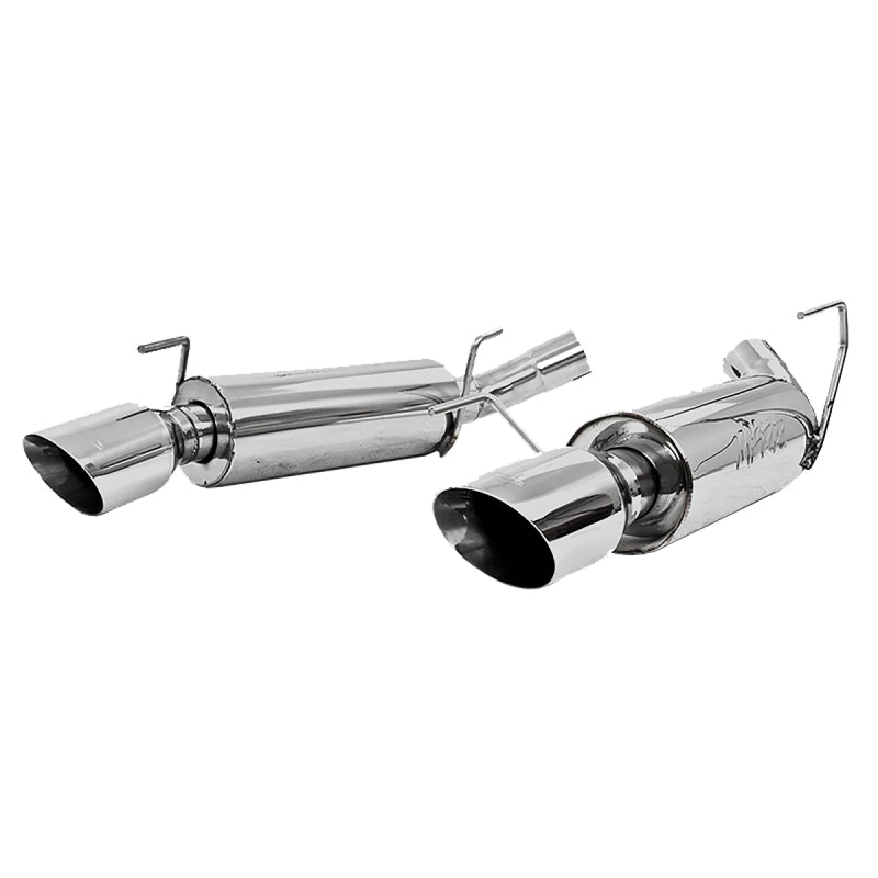 MBRP 05-10 Ford Mustang GT 5.0/Shelby GT500 Dual Mufflers Axle Back Split Rear AL - DTX Performance