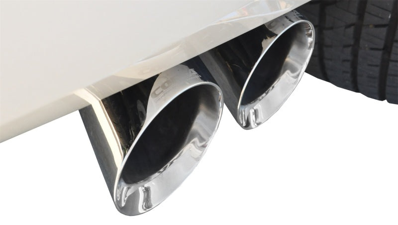 Corsa Cat Back Exhaust, Sport, 3in, Single Side Twin Polished 4in Tips, 2015 Chevy Tahoe/GMC Yukon - DTX Performance