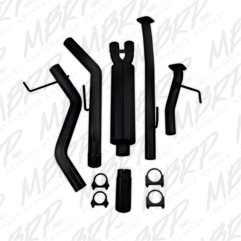 MBRP 2009-2014 Toyota Tundra 5.7L EC-Std. & SB/CC-SB 3in Cat-Back Single Side AL - Black - DTX Performance