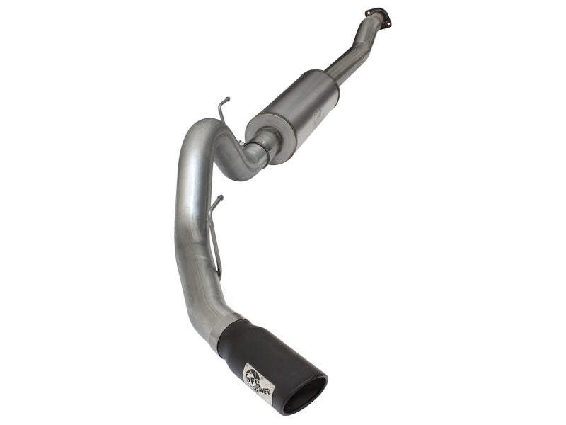 aFe MACHForce XP SS Exhaust 4in Cat-Back w/ Black Tip 2015 Ford F-150 EcoBoost V6 2.7/3.5Ltt - DTX Performance