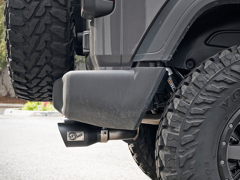 aFe Rebel Series 2.5in 409 SS Cat-Back Exhaust w/ Black Tips 18-19 Jeep Wrangler (JL) V6 3.6L - DTX Performance