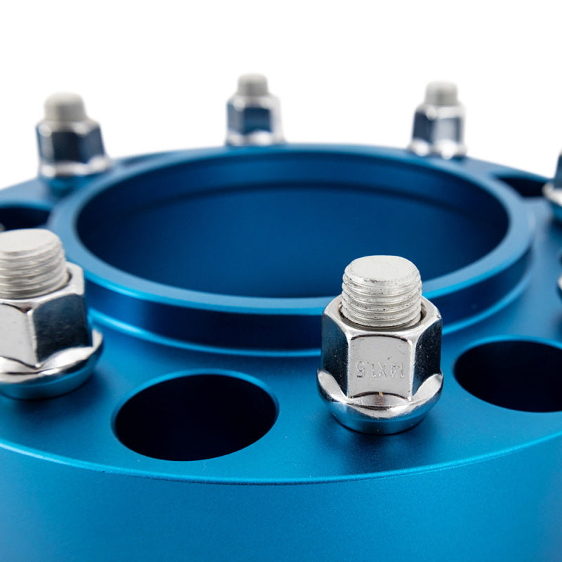 Mishimoto Borne Off-Road Wheel Spacers - 6x139.7 - 93.1 - 25mm - M12 - Blue - DTX Performance