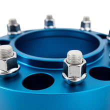 Load image into Gallery viewer, Mishimoto Borne Off-Road Wheel Spacers - 6x139.7 - 78.1 - 25mm - M14x1.5 - Blue - DTX Performance