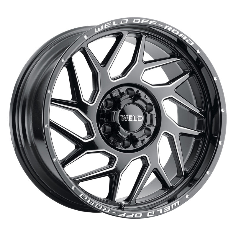 Weld Off-Road W117 20X10 Fulcrum 8X165.1 ET13 BS6.00 Gloss Black MIL 125.1 - DTX Performance