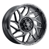 Weld Off-Road W117 20X10 Fulcrum 6X139.7BP / 4.75 BS / ET-12 106.1 Bore - Gloss Black MIL Wheel