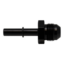 Load image into Gallery viewer, DeatschWerks 8AN Male Flare to 5/16in Male EFI Quick Connect Adapter - Anodized Matte Black - DTX Performance