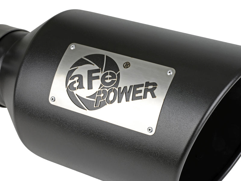 aFe Power MACH Force-Xp 409 Stainless Steel Clamp-on Exhaust Tip Black - DTX Performance